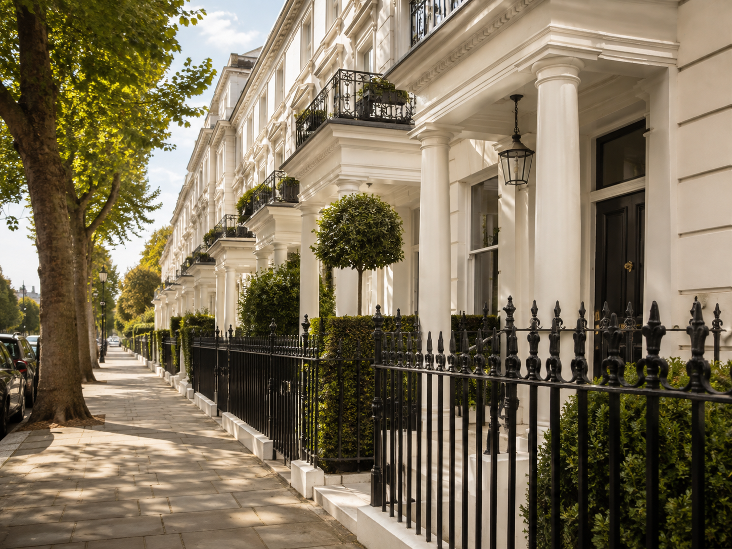 Elegant residential townhouses