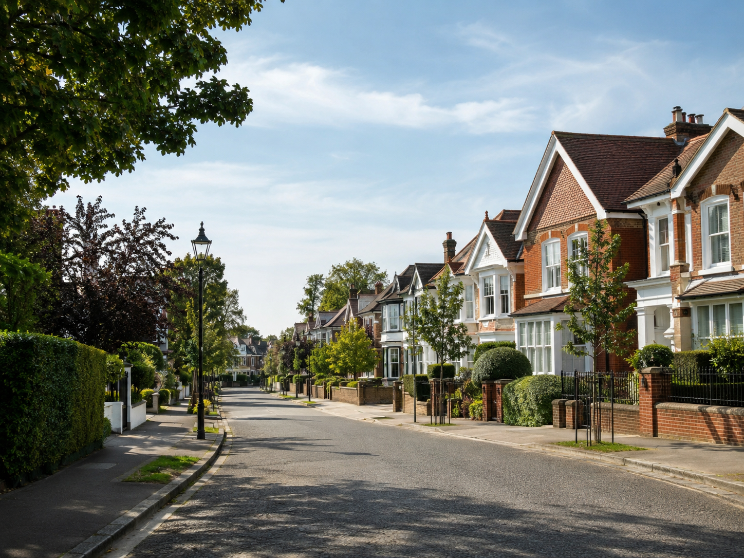 Leafy residential street